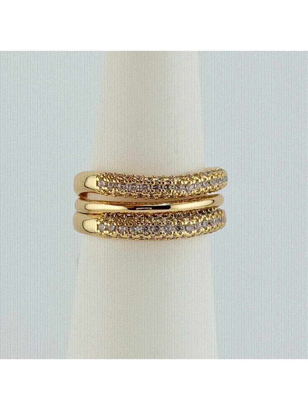 Bomb Party Pave Ring Sz 9 